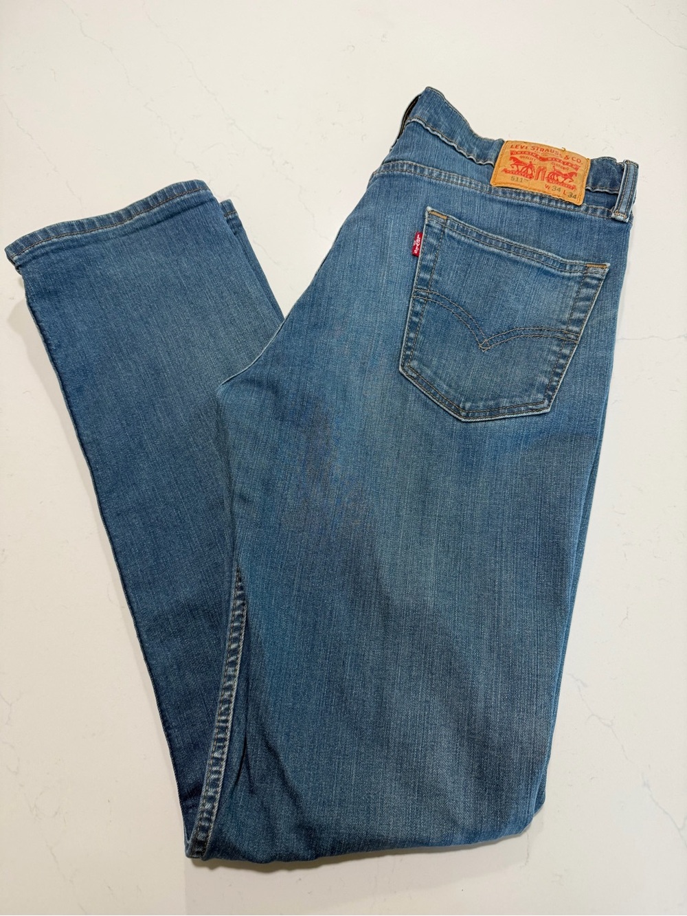 Levi's 511 34x34 Slim Medium Wash Men's Jeans
